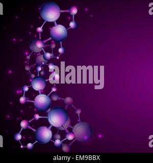 3d molecule background. Stock Vector