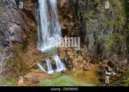 Waterfall at Nevidio canyon in Montenegro Stock Photo