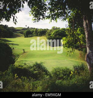 Hawaii, Kauai, Princeville Resort, Prince Course, Hole #14, Flag And ...