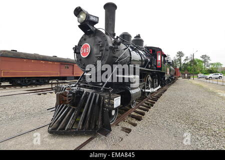 Steam Locomotive at the Chattanooga Railway Museum Stock Photo