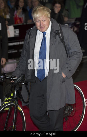 Boris Johnson attends the Premiere of Testament of Youth BFI Film Festival Odeon Leicester Square  Featuring: Boris Johnson Where: London, United Kingdom When: 14 Oct 2014 Stock Photo
