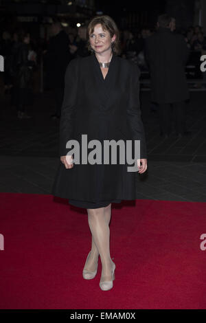 Emily Watson attends the premiere of 'Testament of Youth' at the  BFI Film Festival Odeon Leicester Square  Featuring: Emily Watson Where: London, United Kingdom When: 14 Oct 2014 Stock Photo