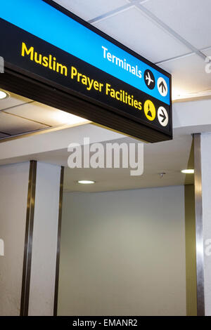 Johannesburg South Africa,O. R. Tambo International Airport,terminal,gate,sign,Muslim Prayer Facilities,room,SAfri150314060 Stock Photo