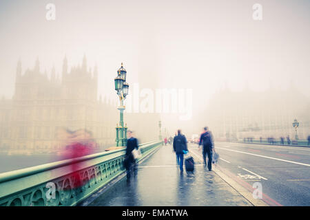 Westminster bridge in London Stock Photo