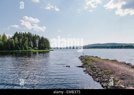 Lake Siljan in Mora, Dalarna County, Sweden Stock Photo