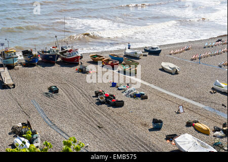 Beer Beach, Devon, South West England Stock Photo