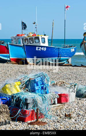 Beer Beach, Devon, South West England Stock Photo