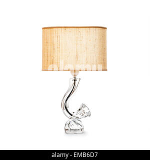 Retro table lamp isolated on white background. Object with clipping path Stock Photo