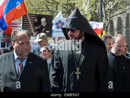 Centenary Commemorative March in London marking anniversary of and ask the recognition of the1915 genocide of the Armenians by Turks Commemorative March London to mark anniversary of and ask for recognition of 1915 genocide of the Armenians by Turks Cente Stock Photo