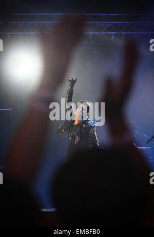 Queen + Adam Lambert during the Music Concert Queen + Adam Lambert ...