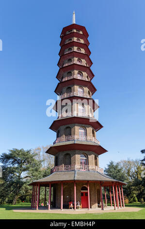 The Great Pagoda in the Kew Gardens, London England United Kingdom UK Stock Photo