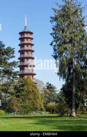 The Great Pagoda in the Kew Gardens, London England United Kingdom UK Stock Photo