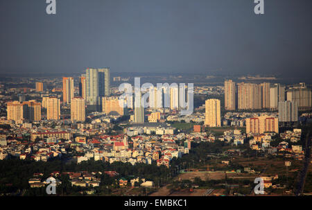 Vietnam, Ho Chi Minh City, skyline, aerial view, Stock Photo