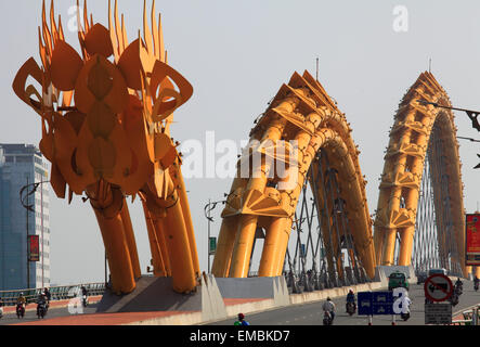 Vietnam, Da Nang, Dragon Bridge, Stock Photo