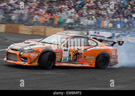 Tokyo, Japan. 19th April, 2015. Tokyo Drift, 2015 Gran Tourismo D1 Grand Prix Series Round 1 in Odaiba. Credit:  Michael Steinebach/AFLO/Alamy Live News Stock Photo