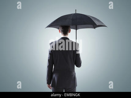 Conceptual picture of the depressed businessman Stock Photo