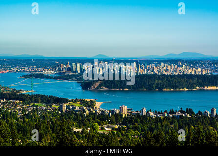 Aerial view of Vancouver, Canada Stock Photo