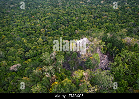 La Danta Complex; El Mirador, Guatemala Stock Photo