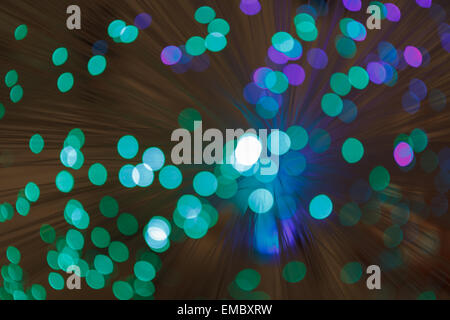 Illuminated background, abstract green lights Stock Photo