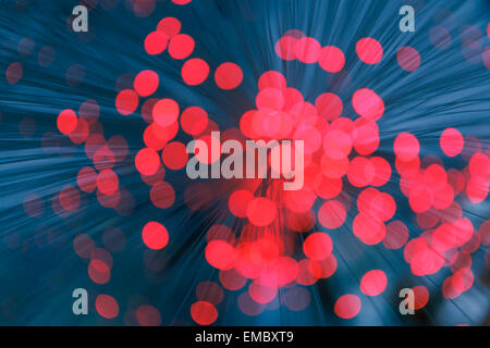 Illuminated background, abstract red lights Stock Photo