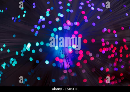 Illuminated background, abstract red green and purple lights Stock Photo