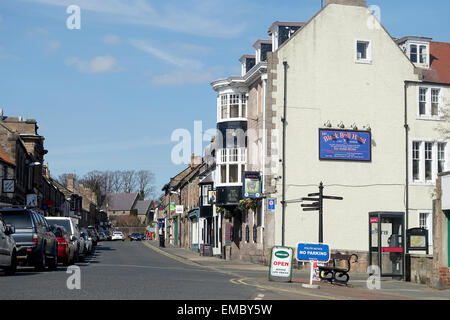 The Black Bull High Street, Wooler, Northumberland Stock Photo
