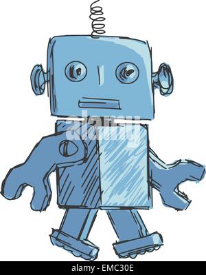 children robot Stock Vector