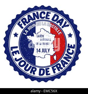 France day rubber stamp Stock Vector