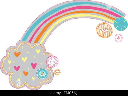 love rainbow Stock Vector