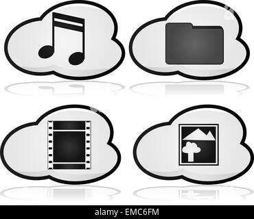 Cloud computing Stock Vector