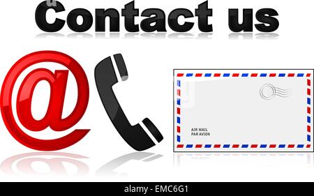 Contact us Stock Vector