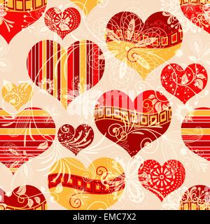 Seamless valentine pattern Stock Vector