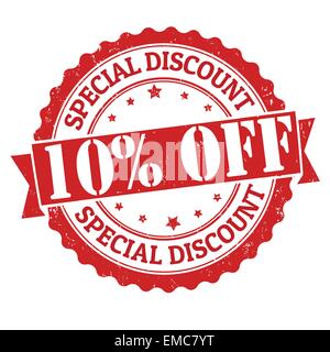 Special discount 10% off stamp Stock Vector