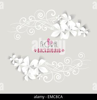 flower frame Stock Vector