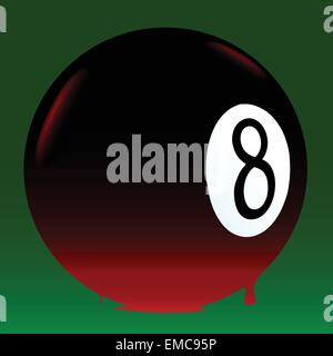 Bleeding 8 Ball Stock Vector