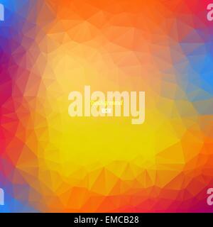 Colorful geometric background with triangles. Stock Vector