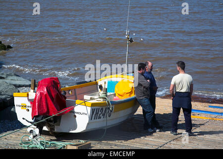 crabbing boats and crew Stock Photo