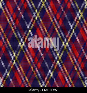 Rhombic fabric seamless texture Stock Vector