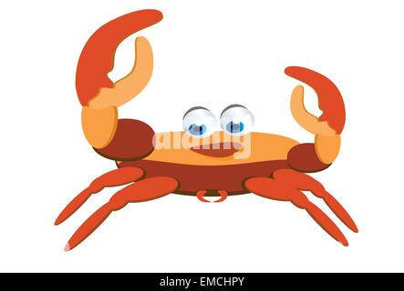 crab cartoon Stock Vector