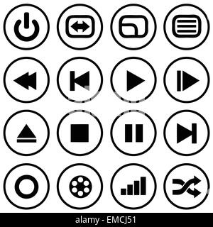 Media Icons Stock Vector