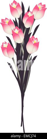 Blooming flowers, tulips Stock Vector