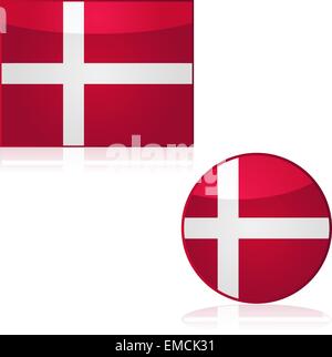 Denmark round flag. Vector illustration Stock Vector Image & Art - Alamy