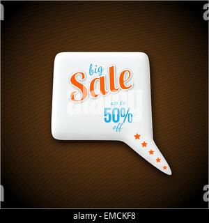 Big Sale Speech Bubble Stock Vector