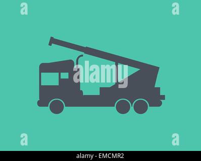 Transportation Flat Icon Stock Vector