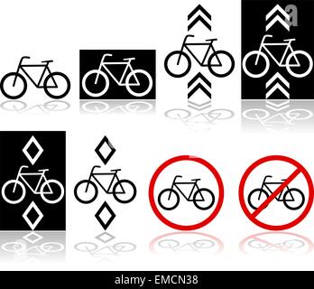 Bicycle signs Stock Vector