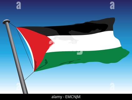 Flag of Palestine Stock Vector