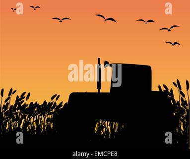 Tractor Icon Silhouette Stock Vector Image & Art - Alamy