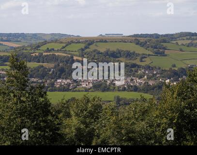 Little Solsbury Hill Batheaston from Bathampton Bath and Northeast Somerset England UK Stock Photo