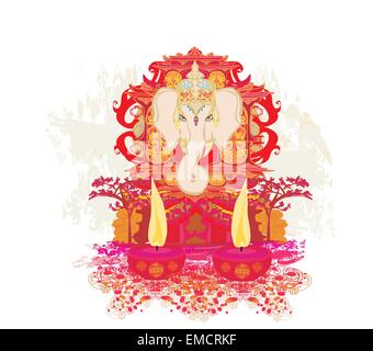 Diwali Ganesha Design Stock Vector