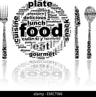 Plate and cutlery Stock Vector